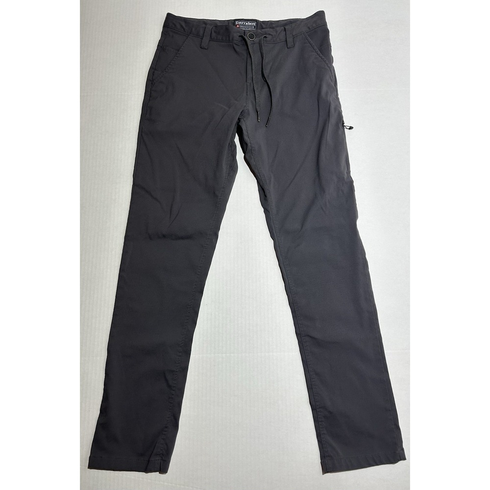 686 Pants Mens 32x32 Grey Everywhere ECO Slim Fit Nylon Hiking Zip Pockets EUC